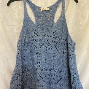 Hollister Crochet Tank Top Size Large